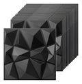Panel 3D Decorativo — Diamante Negro | Caja 20 piezas