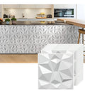 Panel 3D Decorativo — Blanco | Caja 20 piezas